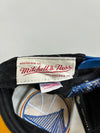 Vintage Mitchell And Ness Warriors Black Blue Snapback Cap (Adjustable)