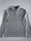 Polo Ralph Lauren Long Sleeve Pique Polo Shirt
Grey Marl with Navy Pony (XL)