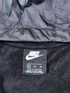Nike Fleece Zip Hoodie – Black, Mixed Fabric Panels, (S)
