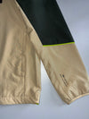 Adidas W.N.D. Sand Beige & Black Neon Accent Hooded Windbreaker Jacket — Recycled Polyester | Size (M/L)