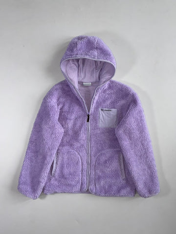 Columbia Lavender Sherpa Fleece Hooded Jacket (S)