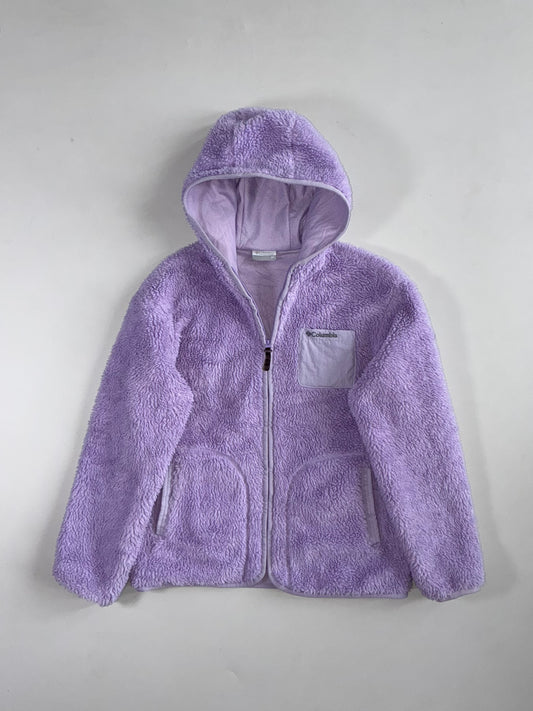 Columbia Lavender Sherpa Fleece Hooded Jacket (S)