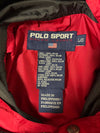 Vintage Polo Sport Ralph Lauren Red Hooded Windbreaker Jacket (2XL)