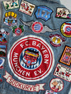 Vintage FC Bayern München Patch Denim Vest Light Wash (XL)