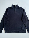 Tommy Hilfiger Quarter-Zip Knit Sweater – Navy (XL)