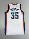 Adidas NBA Oklahoma City Thunder Kevin Durant #35 Swingman Jersey White (M)