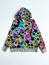 Tokyo Disney Resort Mickey All-Over Print Zip Hoodie – Grey (M)