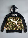 A Bathing Ape x Puma Shark Full-Zip Hoodie ABC Camo & Ape Head Black Rare Collab Piece (XL)