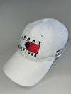 Tommy Hilfiger Horse Flag Logo White Cap (Adjustable)