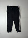 Adidas Essentials 3-Stripes Black Fleece Joggers – (W:37) (L:41)