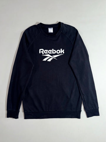 Reebok Classic | Black Vector Logo Raglan Sweatshirt (L)