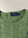 Polo Ralph Lauren Cable Knit Crewneck Sweater – Heather Sage Green (XS)