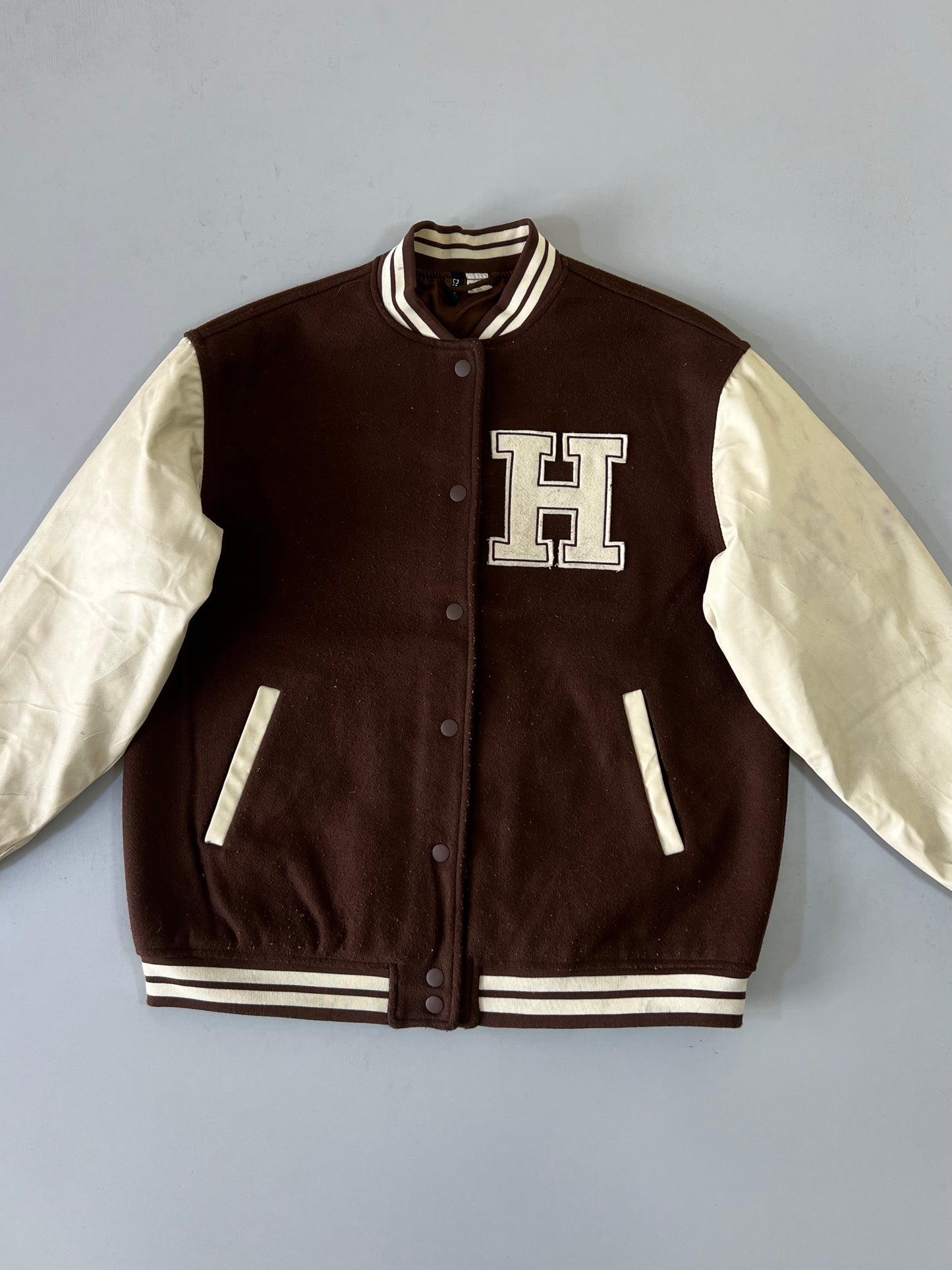 ZSuper Premium Varsity Jacket Original Leather (M)
