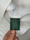 Lauren Ralph Lauren White Cable Knit Crewneck Sweater- (M)