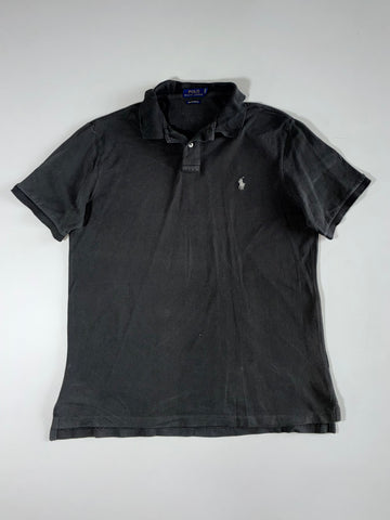 Polo Ralph Lauren | Custom Slim Fit Pony Polo Black | (XL)