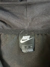 Nike Sportswear Tech-Style Full-Zip Hoodie Black, Chevron Panel, Sleeve Zip Pocket, (XL)