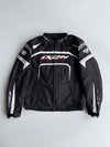 IXON Racing Technology Black Motorcycle Riding Jacket – Protective Biker Gear (PADDED) (L)