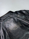 Richa Black Leather Racer Jacket (S/M)