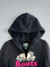 Roots Canada Black Beaver Crest Zip Hoodie (XS)