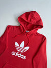 Vintage Adidas Red Trefoil Logo Hoodie (M)