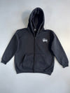 ZVintage Stüssy Black Zip-Up Streetwear Essential (L/XL)
