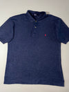 Polo Ralph Lauren Classic Cotton Piqué Polo Shirt – Navy Blue (L)