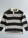 Polo by Ralph Lauren Vintage Bold Stripe Long Sleeve Rugby Heavy T-Shirt (L/XL)