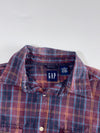 Vintage Gap Plaid Short Sleeve Shirt – Maroon/Navy (XL)