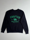 Jeep Spirit | Black Green "Crafted" Bear Graphic Sweatshirt  (M)