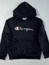 Vintage Champion Big Script Logo Hoodie –(S)