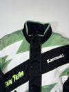 Vintage Kawasaki Green Black Racing Jacket (L/XL)