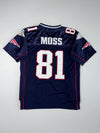 Mitchell & Ness New England Patriots #81 Randy Moss NFL Throwback Jersey – Navy (XL/2XL)