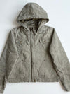 Vintage Olive Canvas Hooded Workwear Jacket – Quilted Lining (S)