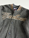 MLB by F&F New York Yankees Charcoal Wool Varsity Jacket(Xl)