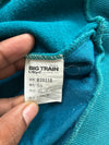 Big Train Osaka Koi Fish Embroidered Teal Hoodie (L)