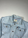 Vintage Levi’s Two Horse Light Wash Cropped Denim Trucker Jacket (XL)