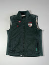 Men’s Dark Green Quilted Puffer Vest (S/M)