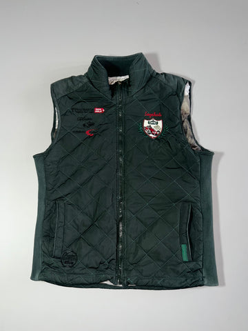 Men’s Dark Green Quilted Puffer Vest (S/M)