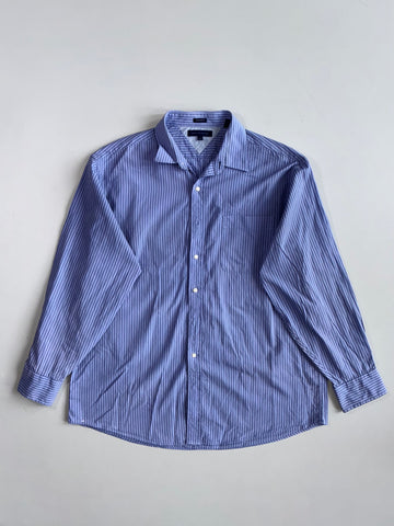 Tommy Hilfiger | Blue Navy Pinstripe Regular Fit Shirt (2Xl)