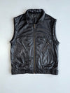 ZSuper Premium Original Pure Leather Vest Jacket (L/XL)