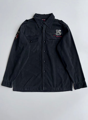 Nice Hike | Patchwork Shirt Jacket Black (Xl)