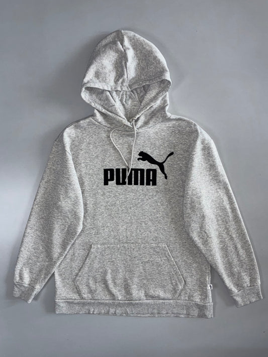Puma Essentials Big Logo Pullover Hoodie Grey Marl (L)