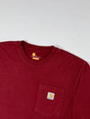 Carhartt Pocket T-Shirt Burgundy/Maroon Original Fit (XL)