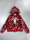 BAPE Red Camo College Full-Zip Hoodie (M)