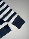Tommy Hilfiger Navy & White Bold Stripe Crewneck Sweatshirt (L)