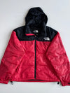 The North Face Red & Black Nuptse Puffer Jacket (2XL)