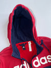 Adidas | Navy Red Full-Zip Hoodie | (M)