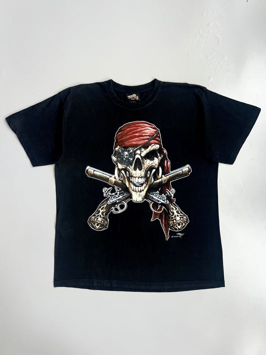 Vintage "Skull & Cross Muskets Adult T-shirt" (XXL)