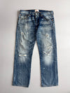 Levi’s 501 Distressed Ripped Jeans (W:34) (L:38)