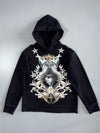 Givenchy Paris Baroque Skull Crest Graphic Hoodie (M)